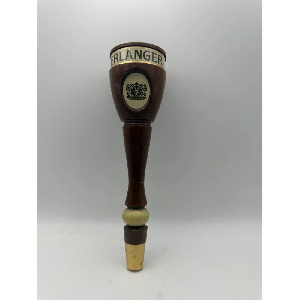 Vintage Erlanger Beer Wooden Tap Handle Bar Draft Faucet Knob 8.5